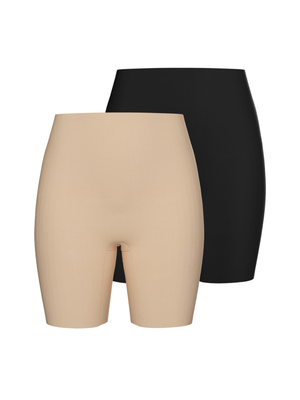 NAMEE SHORTS (2-PAK) - BLACK/NUDE