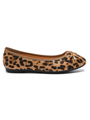 ANNA BALLERINA SHOES - LEOPARD