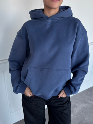 OVERSIZED HOODIE - MID BLUE