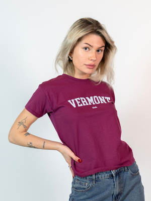 VERMONT (vit), BABY TEE - BORDEAUX