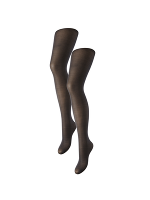 NEW NIKOLINE 20 DEN (2 PAK) STRØMPEBUKSER - BLACK