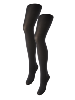 NEW NIKOLINE 40 DEN (2 Pak) STRØMPEBUKSER - BLACK