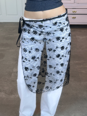 NATASJA LACE SARONG - BLACK