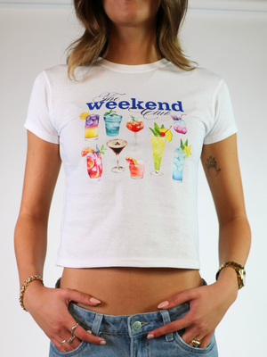 WEEKEND CLUB BABY TEE - HVID