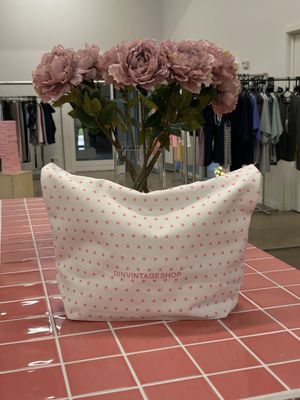 ADDY MAKEUP BAG - BLACK STRIPE