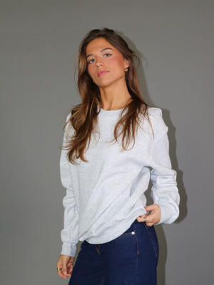 GRAY LEOSTAR SWEATSHIRT (back print) - GRAY