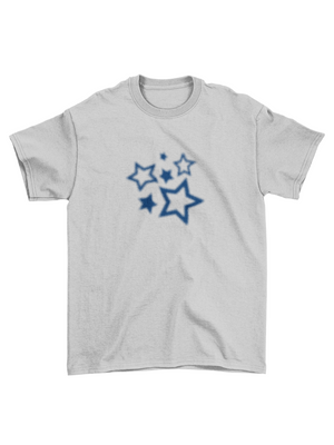 PIXEL STARS BABY TEE - GRAY