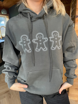 GINGERBREAD MEN HOODIE - MØRKEGRÅ