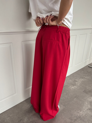 AIA BAGGY SUIT PANT - RED