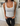 LUNA TANK TOP - WHITE/BLACK STRIPE