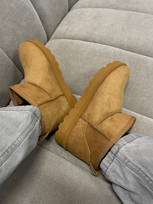 LISA TEDDY BOOTS - CAMEL