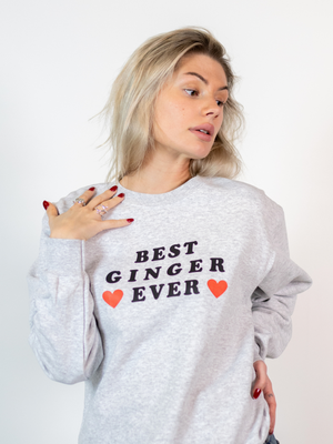 BEST GINGER SWEATSHIRT - GRÅ