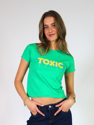 TOXIC BABY TEE - LYS GRØN