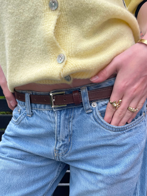 SOFIE BELT - DARK BROWN