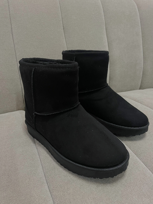 MALOU TEDDY BOOTS - BLACK (MAT)