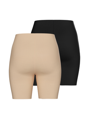 NAMEE SHORTS (2-PAK) - BLACK/NUDE