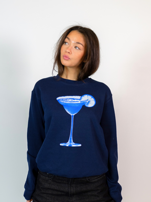 MEGA BLÅ DRINK SWEATSHIRT - MARIN