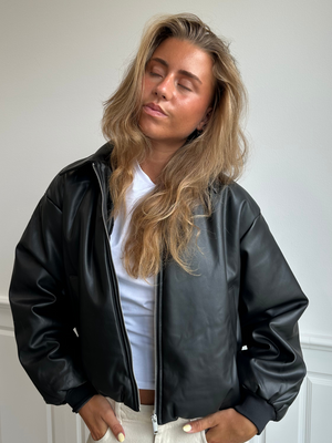 LARA BOMBER JAKKE - BLACK