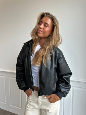 LARA BOMBER JAKKE - BLACK