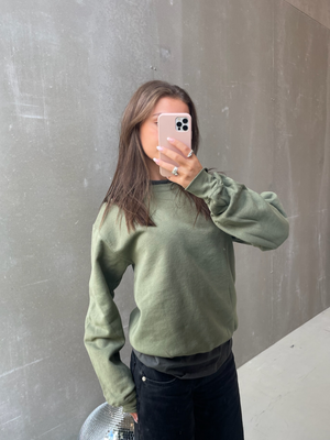 FRUIT SWEATSHIRT - OLIVE