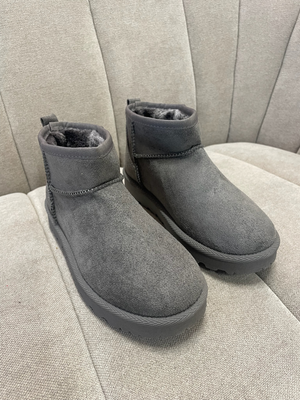 LISA TEDDY BOOTS - GRAY