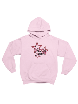 I AM A STAR HOODIE - LIGHT RED