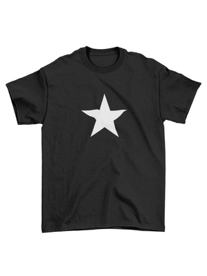 WHITE STAR BABY TEE - SORT