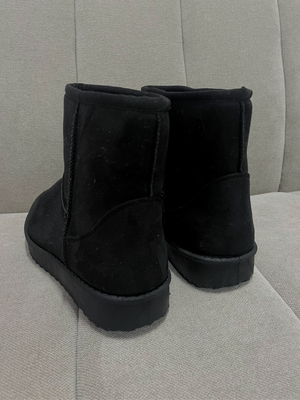 MALOU TEDDY BOOTS - BLACK (MAT)