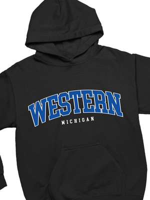 WESTERN MICHIGAN HOODIE - SORT