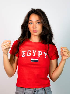 EGYPT, BABY TEE - RØD