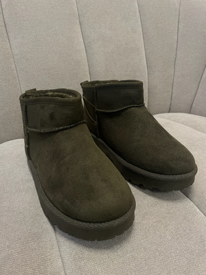 LISA TEDDY BOOTS - GREEN