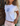 SHELLY (blue) BABY TEE - WHITE