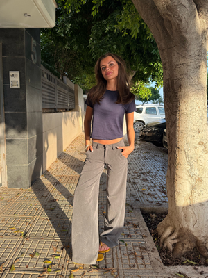 BELLA SUIT PANTS - GRAY