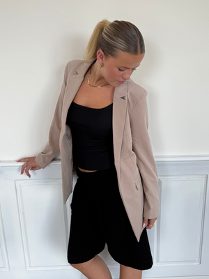 BOZZY LOOSE BLAZER - SILVER MINK