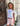 SHELLY (blue) BABY TEE - WHITE