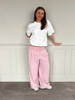 AIA BAGGY SUIT PANT - LIGHT PINK