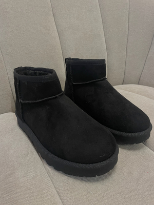 LISA TEDDY BOOTS - BLACK (MAT)