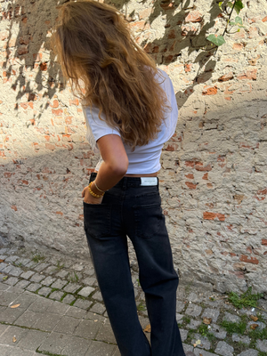ALMA JEANS - DARK GREY (MIDWAIST)