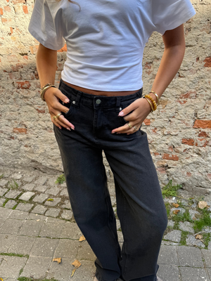 ALMA JEANS - DARK GREY (MIDWAIST)