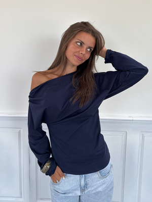 NILLE TOP - NAVY