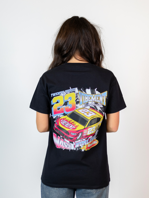 CAR NO. 23 (rygprint) T-SHIRT - SORT