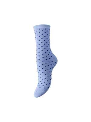 SEBBY GLITTER SOCKS - BABY LAVENDER DOTS
