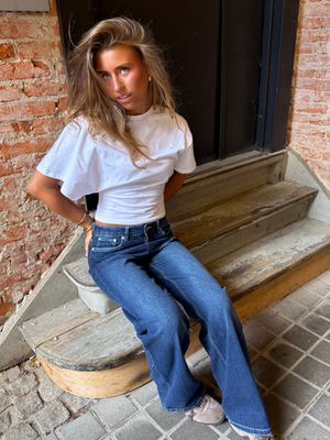 ALMA JEANS - DARK BLUE (MIDWAIST)