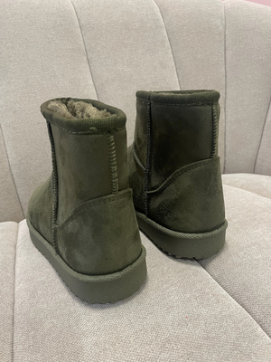 MALOU TEDDY BOOTS - GREEN