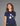 METALLIC STARS BABY TEE - NAVY