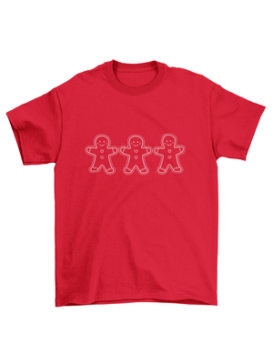 GINGERBREAD MEN T-SHIRT - RØD