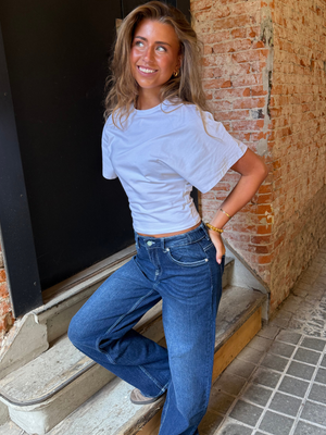 ALMA JEANS - DARK BLUE (MIDWAIST)