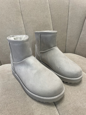 MALOU TEDDY BOOTS - GRAY