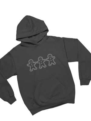 GINGERBREAD MEN HOODIE - MØRKEGRÅ