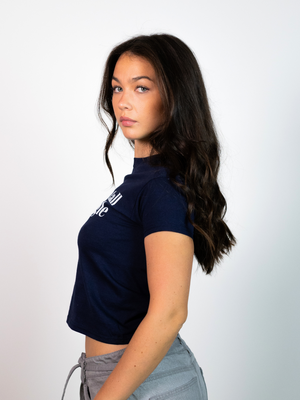 TALL/SINGLE, BABY TEE - NAVY